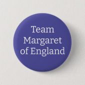 Margaretha van Engeland, koningin van Schotland Ronde Button 5,7 Cm (Voorkant)