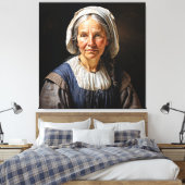 "Margaretha's Embrace" Een eerbiedwaardige Nederla Canvas Afdruk (Insitu (Slaapkamer))