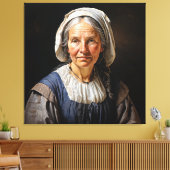 "Margaretha's Embrace" Een eerbiedwaardige Nederla Canvas Afdruk (Insitu (Woonkamer))
