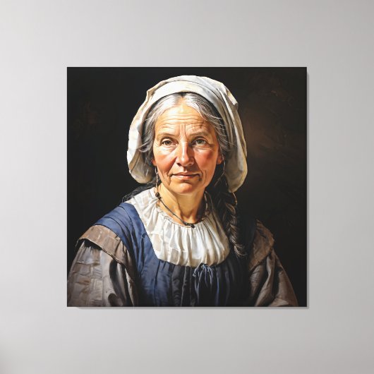 "Margaretha's Embrace" Een eerbiedwaardige Nederla Canvas Afdruk (Voorkant)