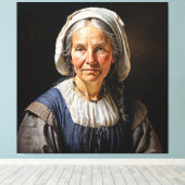 "Margaretha's Embrace" Een eerbiedwaardige Nederla Canvas Afdruk (Insitu (Houten vloer))