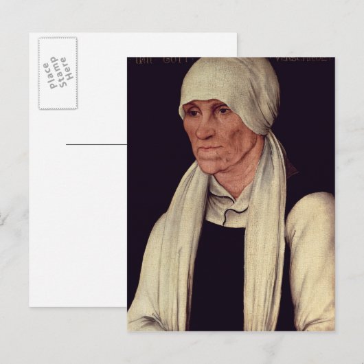Margarethe Luther , moeder van Martin Luther Briefkaart (Voorkant / Achterkant)