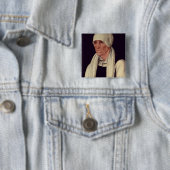Margarethe Luther , moeder van Martin Luther Vierkante Button 5,1 Cm (In situ)