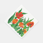 Margaret's Rode Tulips Servet (Hoek)