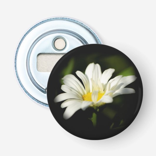 Margarinebloem Ronde Flesopener Button Flesopener (Voorkant)