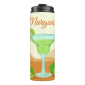 "Margarita" aangepaste naam tumbler Thermosbeker (Voorkant)
