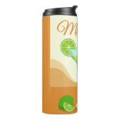 "Margarita" aangepaste naam tumbler Thermosbeker (Gedraaid links)
