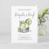 Margarita Any Age Verjaardag Cocktail Party Kaart (Staand voorkant)