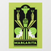 Margarita Art Deco Cocktail Raamsticker (Vel)