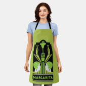 Margarita Art Deco Cocktail Schort (Gedragen)