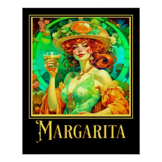 Margarita Art Nouveau Perfect Poster (Voorkant)