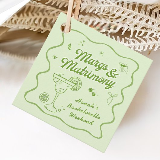Margarita Bachelorette Party Bedankjes Labels