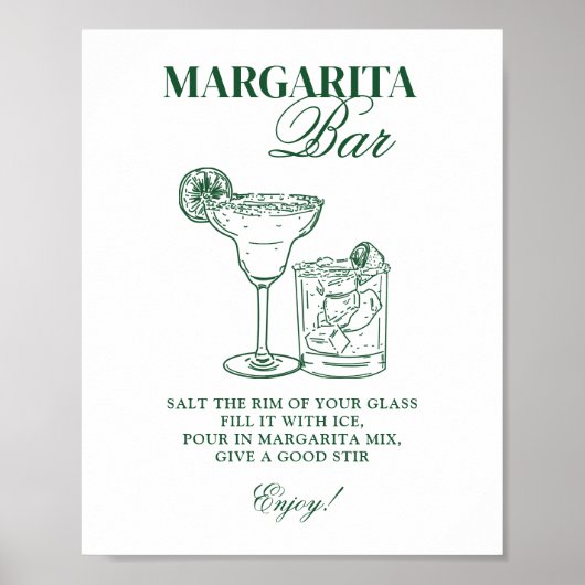 Margarita Bar Poster (Voorkant)