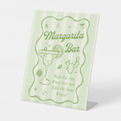 Margarita Bar Reclamebord Met Voetstuk (Voorkant)