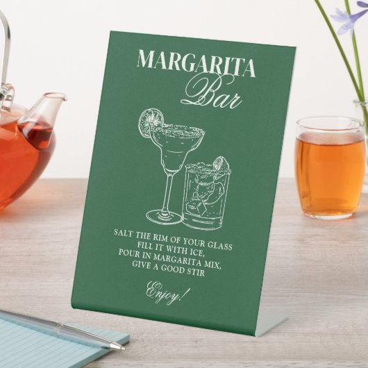 Margarita Bar Reclamebord Met Voetstuk (Insitu)