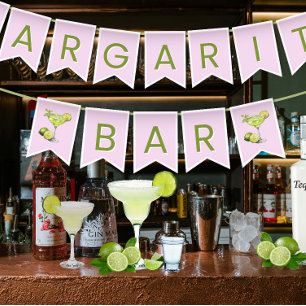 Margarita Bar Roze Vlaggetjes