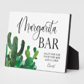Margarita Bar-trouwbord Tabletop Plaque Fotoplaat (Zijkant)