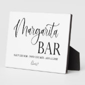 Margarita Bar-trouwbord Tabletop Plaque Fotoplaat (Zijkant)