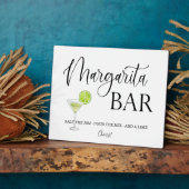 Margarita Bar-trouwbord Tabletop Plaque Fotoplaat (Zijkant)