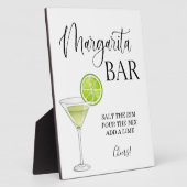 Margarita Bar-trouwbord Tabletop Plaque Fotoplaat (Zijkant)