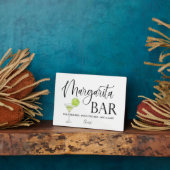 Margarita Bar-trouwbord Tabletop Plaque Fotoplaat (Zijkant)