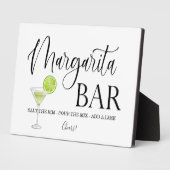 Margarita Bar-trouwbord Tabletop Plaque Fotoplaat (Zijkant)
