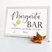 Margarita Bar-trouwbord Tabletop Plaque Poster