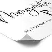 Margarita Bar trouwteken Poster (Hoek)