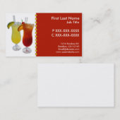  margarita bartender visitekaartjes (Voorkant / Achterkant)