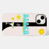 Margarita Beach Vrienden Retro Floral Case-Mate iPhone Case (Achterkant (horizontaal))