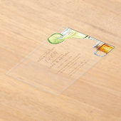 Margarita Beer Engagement Party Acryl Uitnodigingen (Laagn)