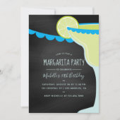 Margarita Birthday Cocktail Party Chalkboard Kaart (Voorkant)