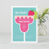 Margarita Birthday Party Invitation Kaart (Staand voorkant)