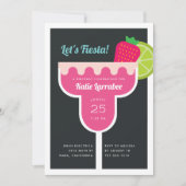 Margarita Birthday Party Invitation Kaart (Voorkant)