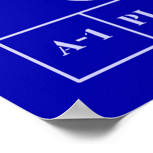 Margarita Blue Print Poster (Hoek)