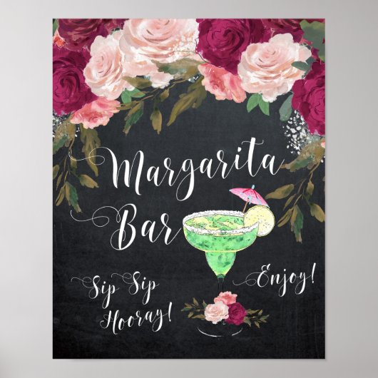 Margarita-bord voor posters met streepjesborden (Voorkant)