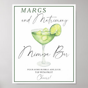 Margarita Bruids douche Mimioza bar Poster