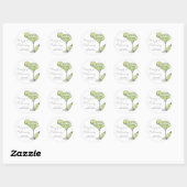 Margarita Bruidsdouche Ronde Sticker (Vel)