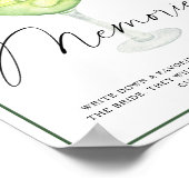Margarita Bruidsfeest Herinneringen met de bruid Poster (Hoek)