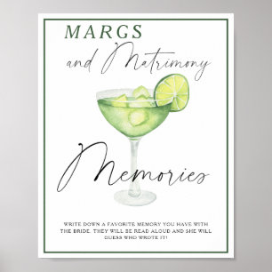 Margarita Bruidsfeest Herinneringen met de bruid Poster