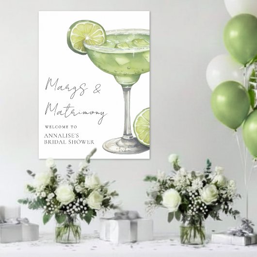 Margarita Bruidsfeest Welkom Bord Poster