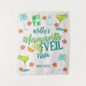 Margarita Bruidsmeisje Afscheidsfeestje Geïllustre Wandkleed (Voorkant)