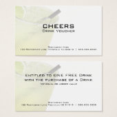 Margarita Business Drink Voucher Cards Visitekaartje (Voorkant /achterkant)