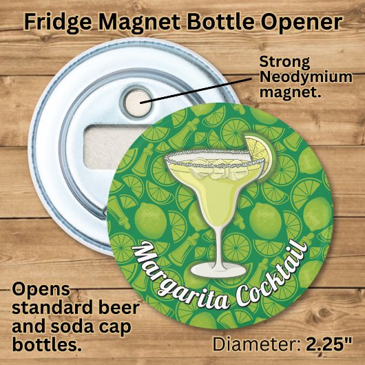 Margarita Button Flesopener