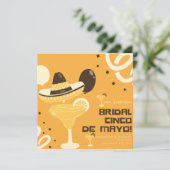 Margarita Cinco De Mayo Vrijgezellenfeest Party Kaart (Staand voorkant)