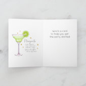 Margarita Cocktail 21e Happy Birthday Kaart (Binnen)