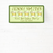 Margarita Cocktail 21e Verjaardag Bachelorette Spandoek (Insitu)