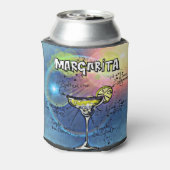 Margarita Cocktail (#9 van 12 Drink Recipe Set) Blikjeskoeler (Blikje Achterkant)