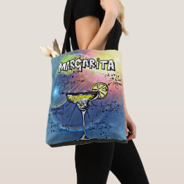 Margarita Cocktail (#9 van 12 Drink Recipe Set) Tote Bag