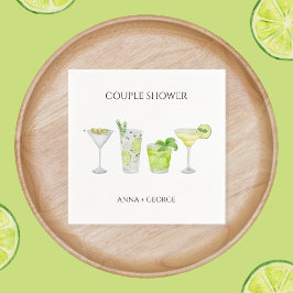 Margarita Cocktail Bridal Couples Shower Servet